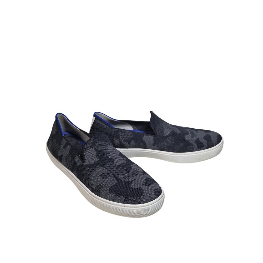 Rothy's The Original Slip On Sneakers Grey Camo Womens size 9.5
